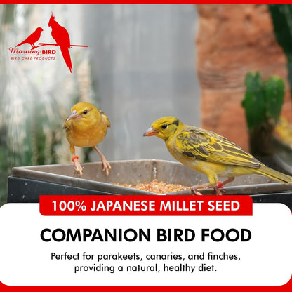 Japanese Millet Seed - Healthy & Nutritious Pet Bird Food to Support Health - Rich in Vitamins and Supplements – Ideal Bird Feed for All Seed Eating Birds 4.5 Lbs (3-Pack, 1.5 Lbs Each)