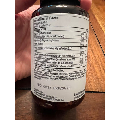 JS Health - Calm & Destress Supplements Exp 09/2025