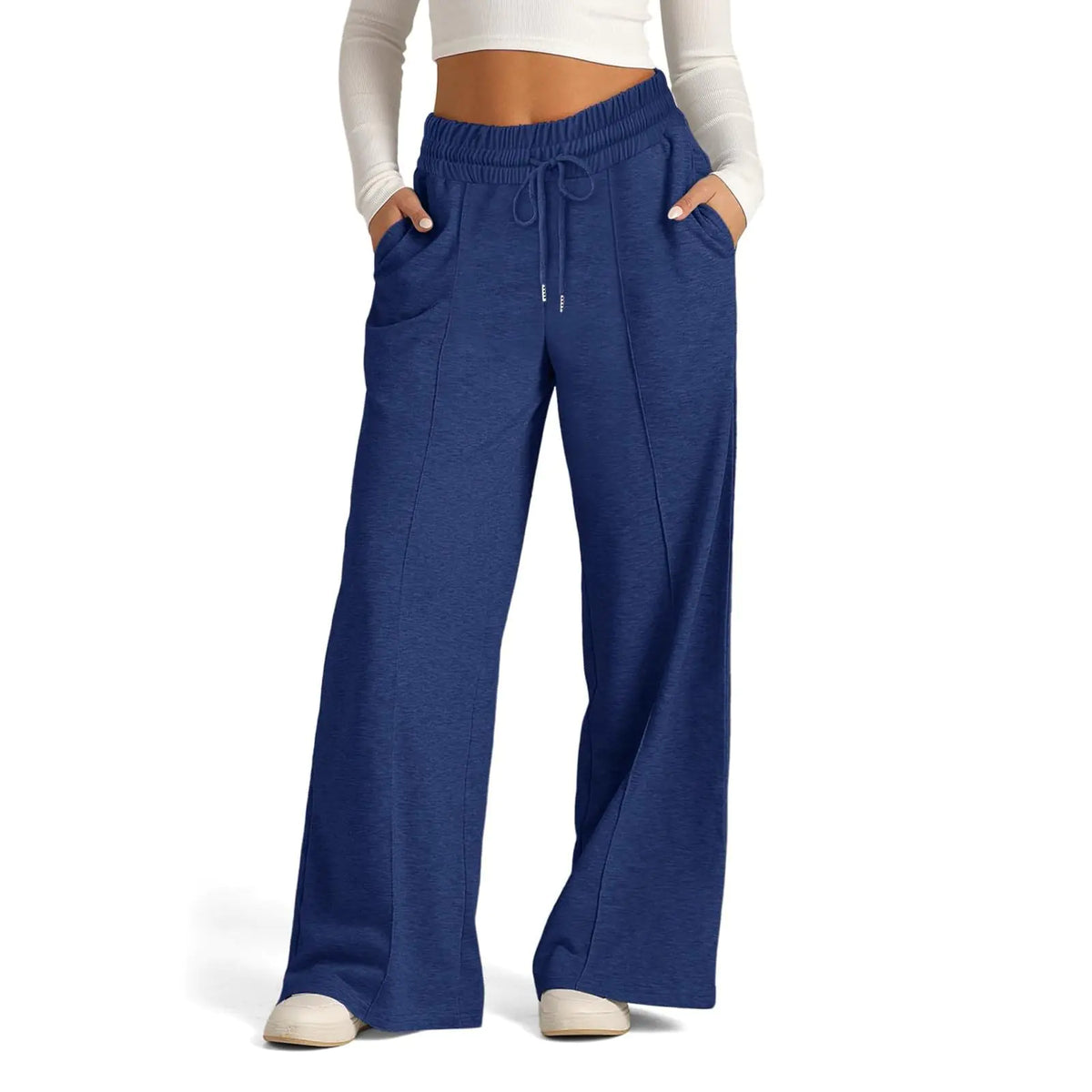 Wide Leg Sweatpants Women Baggy Low Rise Oversized Straight Leg Sweatpants Lightweight Yoga Track Pants with Pockets