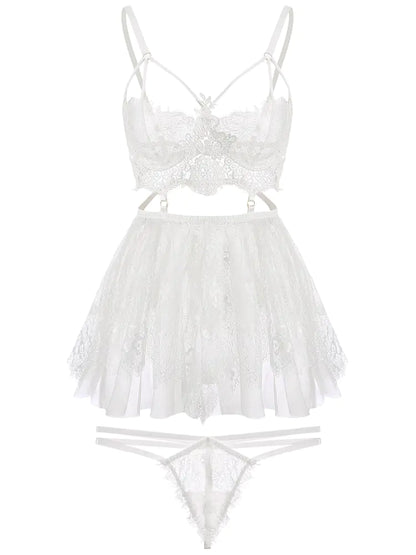 Lace Embroidered Irregular Cami Nightwear for Summer