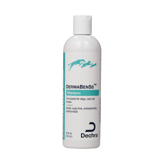DechraTopical DermaBenSs Shampoo for Dogs Cats & Horses (12oz) - Gentle Soap-Free Antiseborrheic and Antimicrobial (1810011)