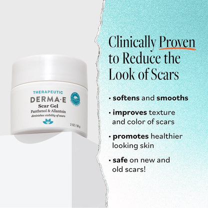 Scar Gel, Reduce Scar Appearance, Vegan Skin Care, 2 Oz