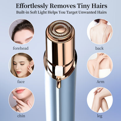 Conduroma Women's Epilator - - Facial Hair Remover & Full Face Epilator with Cable, - Cordless Operation, Design & Lithium-Ion for Home & Travel - Permanent Hair, Sensitive Beige Safe,, - Epilator for Face, Chin, Lips, Bikini