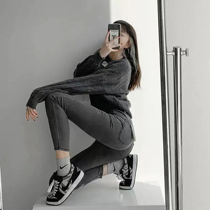 High-Waisted Stretch Jeans for Women