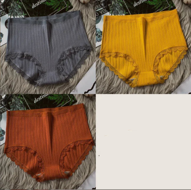 High Waist Breathable Cotton Underwear for Women