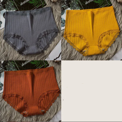 High Waist Breathable Cotton Underwear for Women