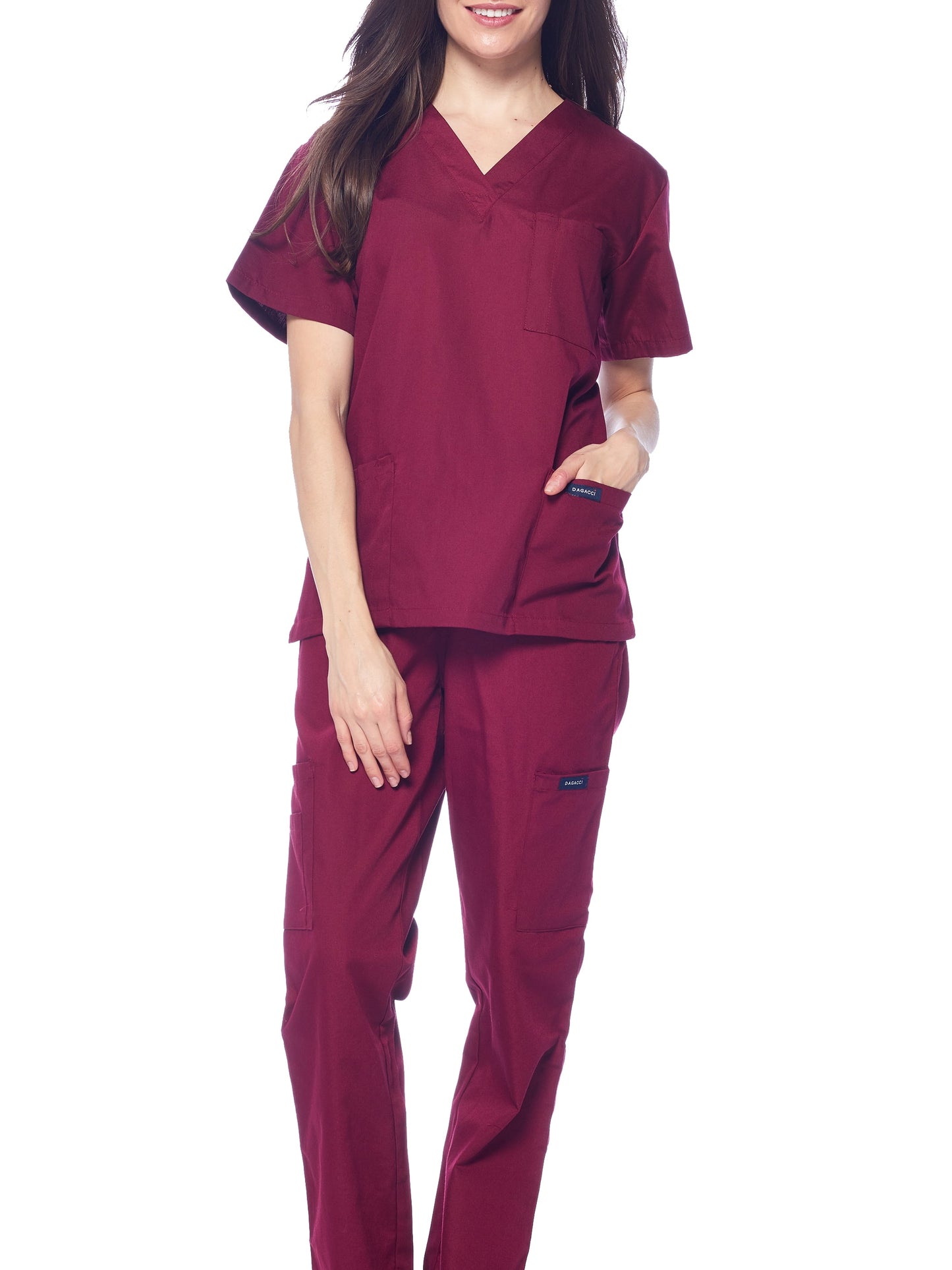 V-Neck Classic Fit Multi-Pockets Scrub Set (Men'S or Women'S)