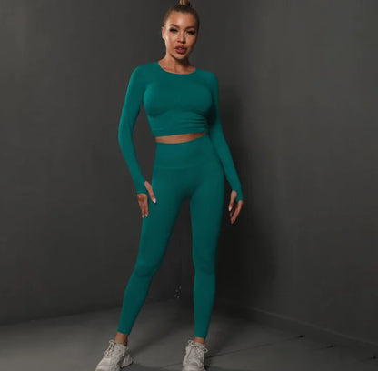 Knitted Yoga Pants Suit