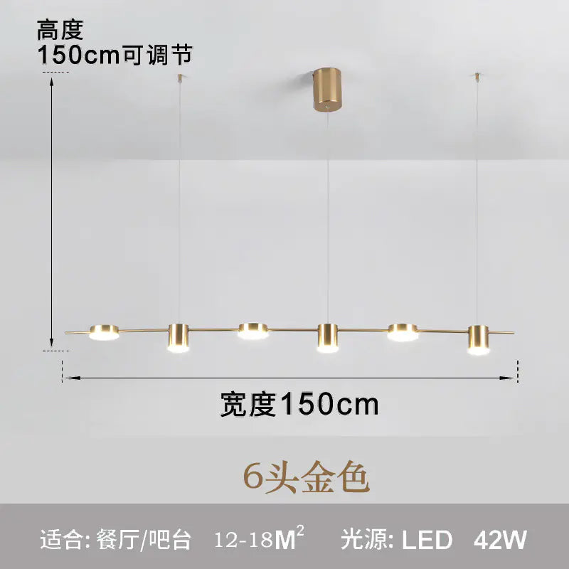 Minimalist LED Linear Pendant Light for Home Decor 110V