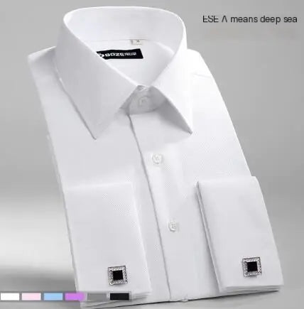 Classic French Business Dress Shirt for Men