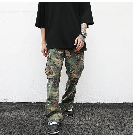 Vintage Splatter Cargo Pants