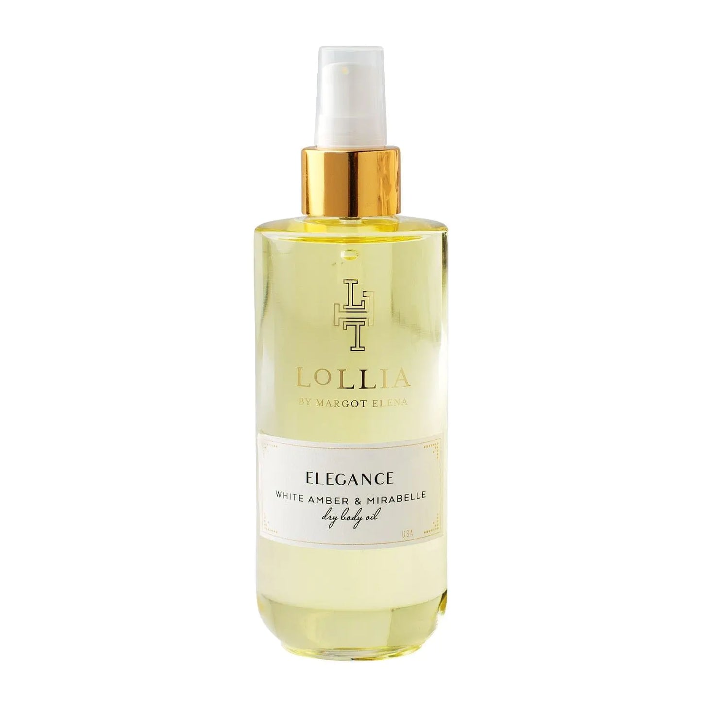 Lollia Elegance Dry Body Oil 6.8 Fl. Oz. – White Amber & Mirabelle – Women’s Body Oil Scented Body Oil Moisturizing Body Oil Dry Body Oil for Women For All Skin Types