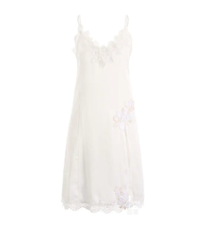 Lace Lingerie Nightwear Cami Dress with Side Split