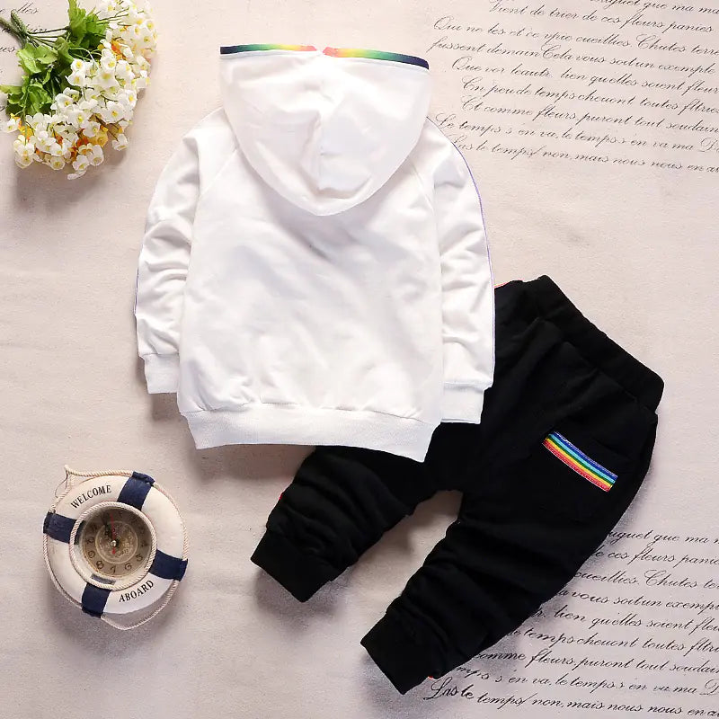 Rainbow Zipper Long Sleeve Tracksuit for Kids (1-4 Years)
