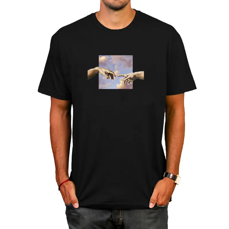 Adam's Hand Cotton T-Shirt - Street Fashion for Men
