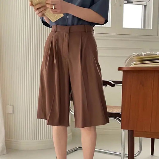 High Waist Slim Casual Shorts for Women