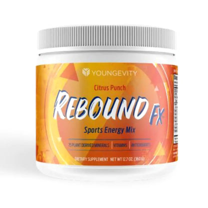 Rebound Fx Citrus Powder 360g – Supplement for Energy Enriched with Vitamins Minerals and Antioxidants – Immune System Booster Powder - Energy Vitamins Drink Mix for Women & Men