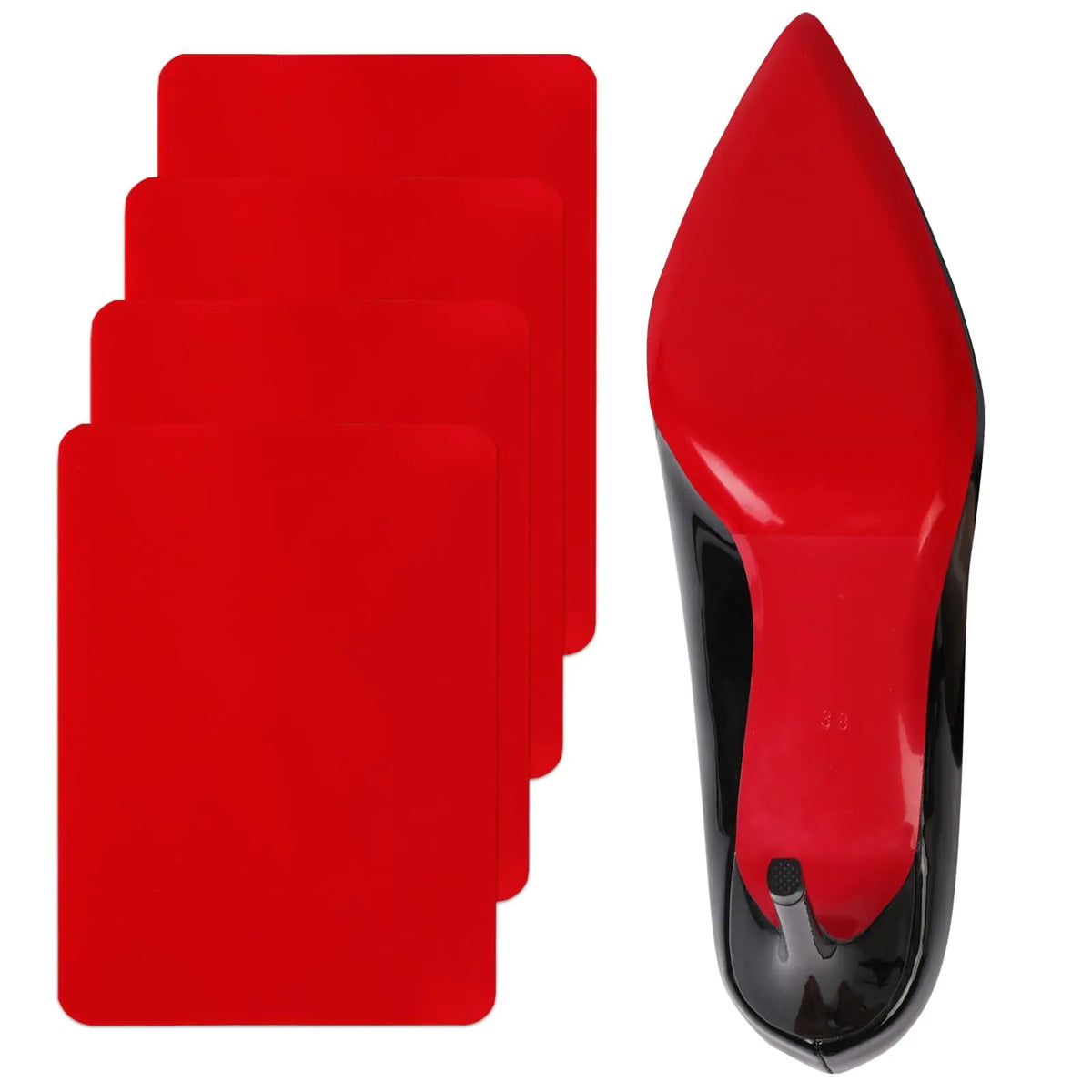 Red Bottoms Shoe Protector Self-Adhesive Shoe Bottom Protector Sole Guard Compatible with Christian Louboutin Shoe Shoe Sole Protector Replacement for Louboutin Shoes