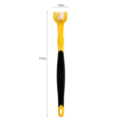 Three-Head Toothbrush for Pet