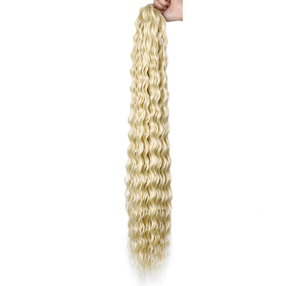 32-Inch Deep Curve Crochet Chemical Fiber Wig