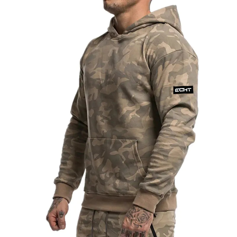 Men's Camouflage Sports Tracksuit for Fall & Winter