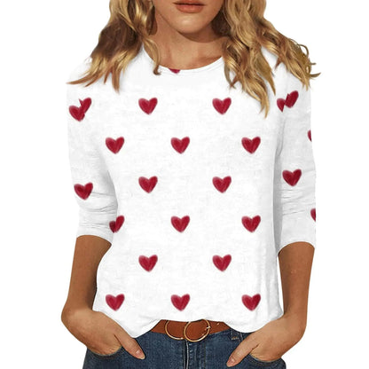 Summer Tops for Women 2024 Trendy Graphic Elbow Length Tops 3/4 Sleeve Dressy Casual Blouses Ladies Round Neck Plus Size Tshirts Shirts Spring Fashion Clothing Deals of The Day(Bd Gray4X-Large)