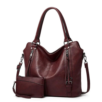 Pahajim bags for women shoulder bag crossbody bags for women tote bag for women womens carry purse women Large Hobo Soft Bag Zipper Leather Tote Bag Hobo Bags Travel (Purple red)