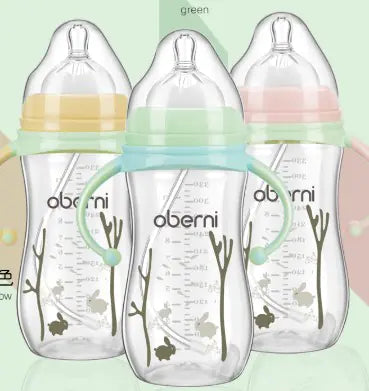 Childrens Wide Neck Bottle with Handle, Anti-Colic Design