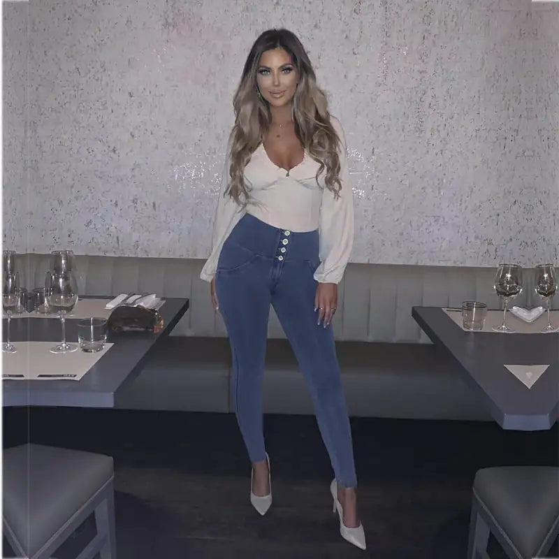 Peach Hip Jeans for Women