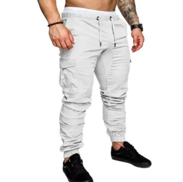 Men's Casual Cargo Pants with Multiple Pockets