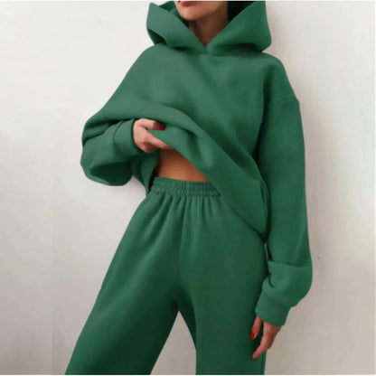 Women's Casual Hooded Sweater Tracksuit