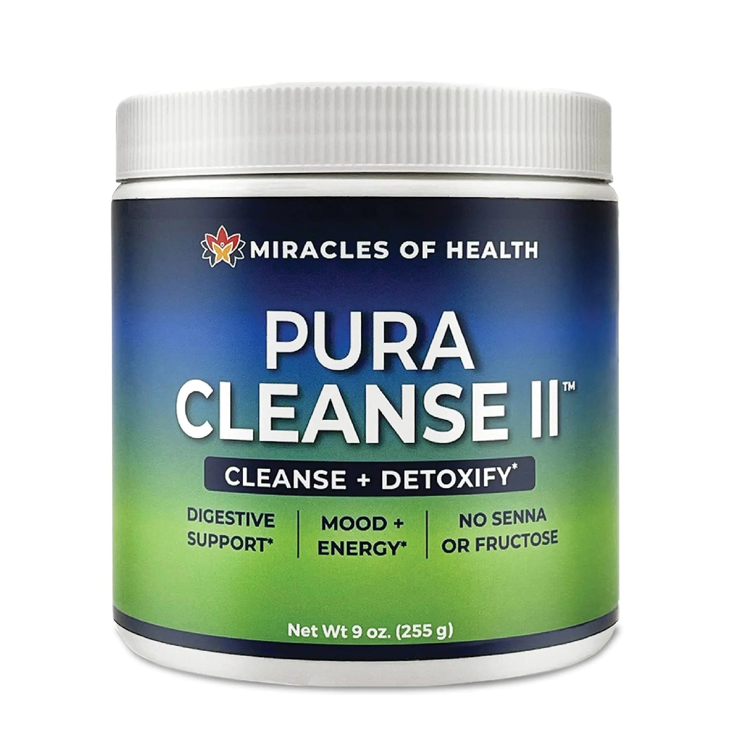Miracles of Health Pura Cleanse II Super Herb & Fiber Detox Drink