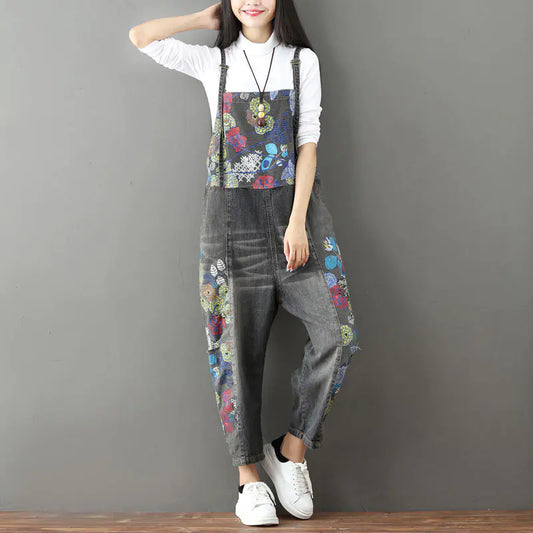 Vintage Patchwork Jeans for Women