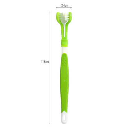 Three-Head Toothbrush for Pet