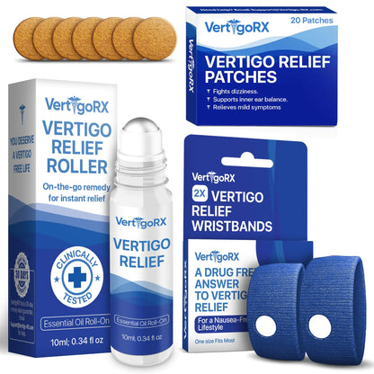 VertigoRX Vertigo Relief Products Bundle | Vertigo Treatment Supporting Dizziness Relief | Vertigo Relief Products for Inner Ear Balance | Cure Vertigo Naturally