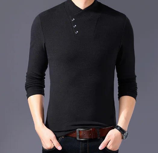 Fashionable Slim Fit Long Sleeve T-Shirt for Men