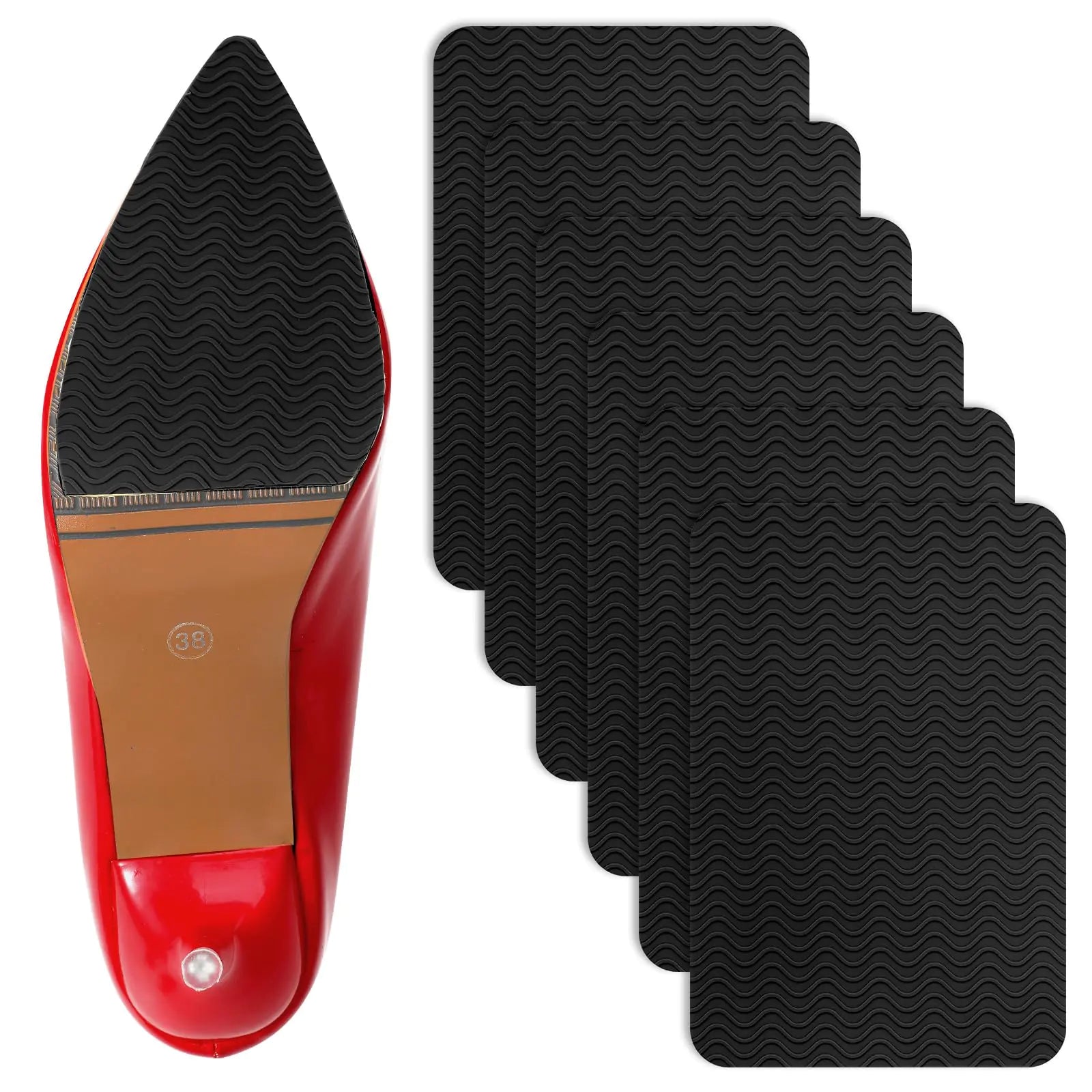 6Pcs No Slip Shoes Pads Shoe Sole Protectors Shoe Grips on Bottom of Shoes Sole Protector for Sneakers/Heel Shoe Grips Bottom of Shoe Shoe Bottom Protector for Shoe Sole Repair