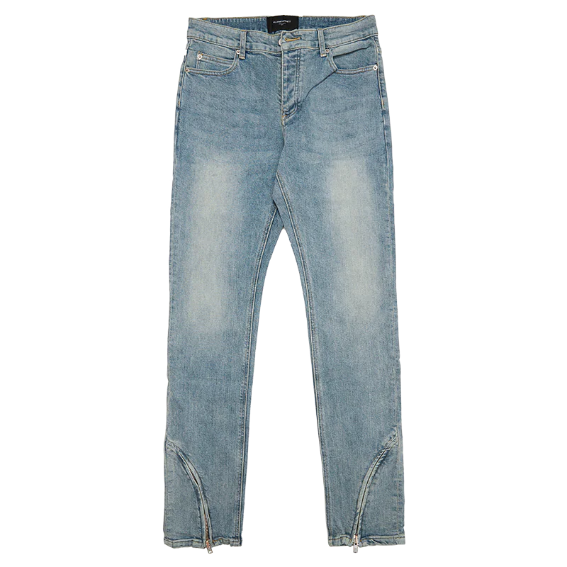 Men's Casual Low Waist Jeans with Body Curve Cut