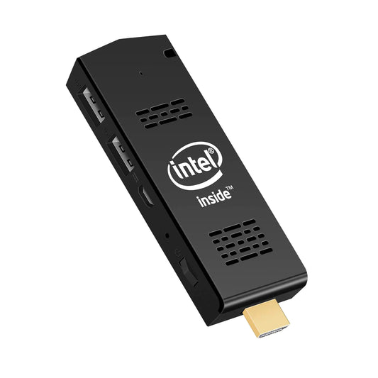 AIOEXPC PC Stick Mini Computer Stick with Intel Atom Z8350 & Windows 10 Pro 4GB RAM 64GB ROM Support 4K HDDual Band WiFi 2.4G/5G Bluetooh 4.2Support Auto-On After Power Failure