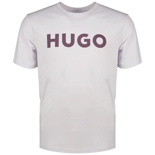 HUGO Print Logo Short Sleeve T-Shirt ICY Lilac XL