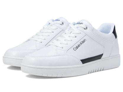 Calvin Klein Womens Hallen Sneaker White/Black 9.5