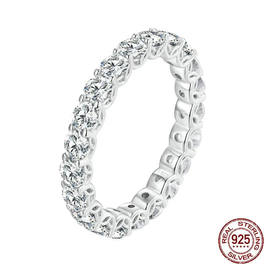 Openwork Pattern Moissanite Ring for Women