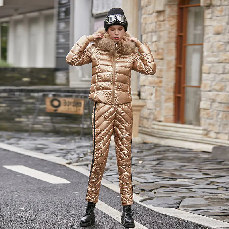 2019 New Women's Winter Padded Tracksuit Set
