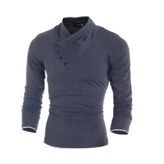 Fashionable Slim Fit Long Sleeve T-Shirt for Men