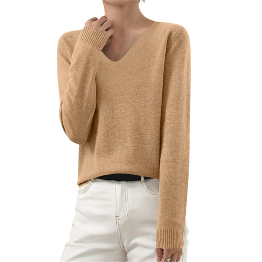 Cashmere Sweaters for Women Womens Fashion Clothes Long Sleeve Tops for Women Womens Sweaters New Years Eve Outfits Women Valentines Sweater Women Holiday Tops for Women(B CamelXL)