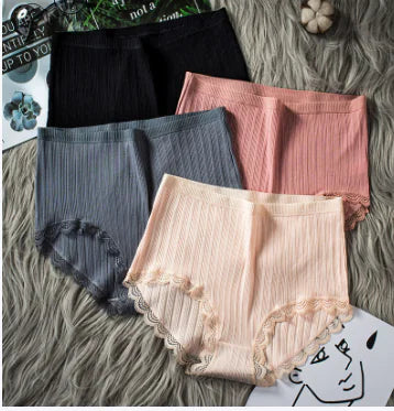 High Waist Breathable Cotton Underwear for Women