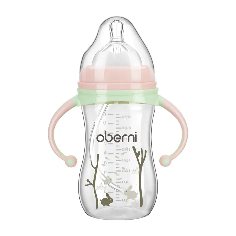 Childrens Wide Neck Bottle with Handle, Anti-Colic Design
