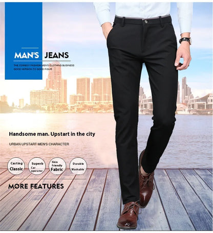 Elastic Suit Pants