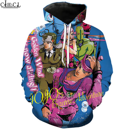 JoJo's Bizarre Adventure 3D Print Unisex Hoodie Tracksuit
