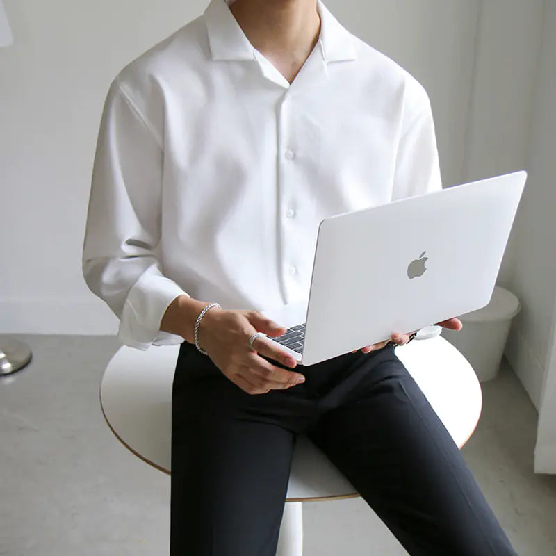 Korean Style Loose Long Sleeve Shirt for Men